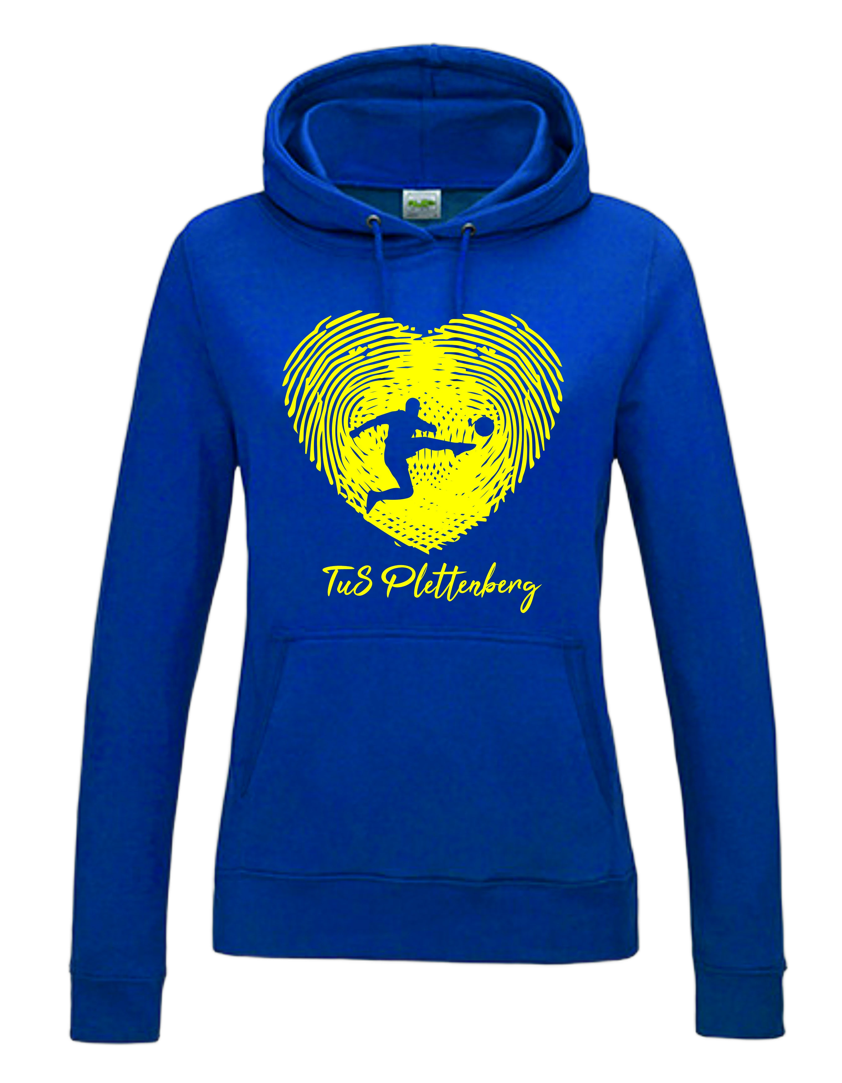 JUST HOODS Damen JH001f Women's College Hoodie Fingerabdruck TUS PLETTENBERG